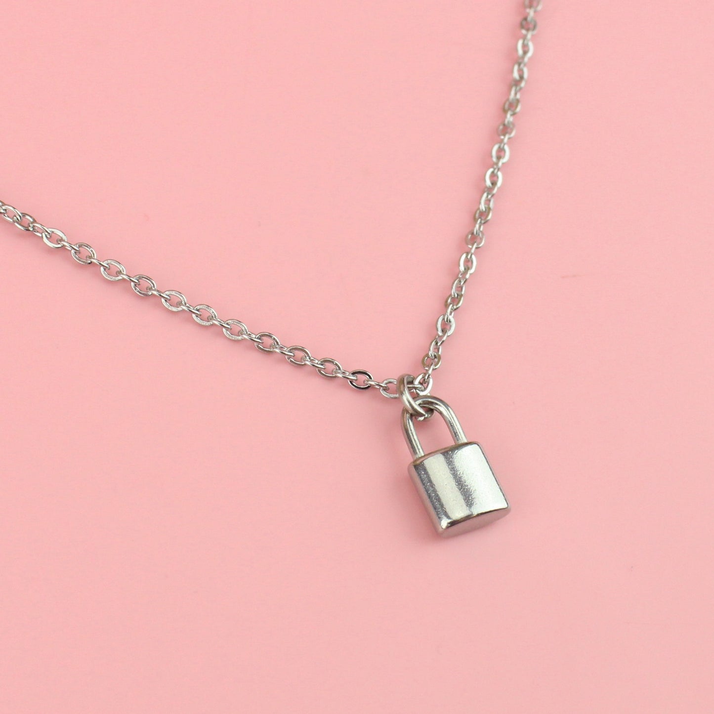 Dainty Padlock Necklace