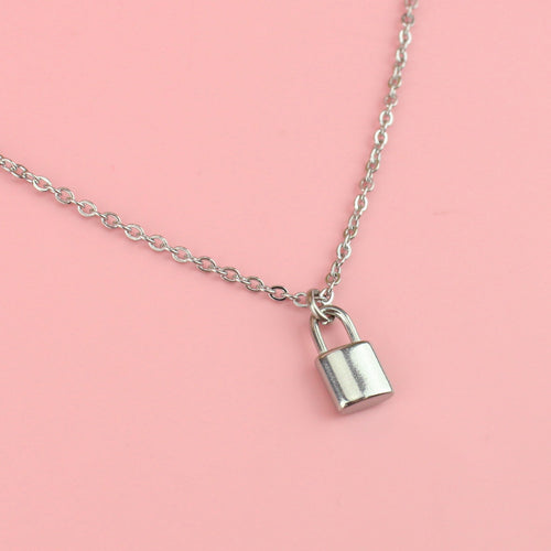 Dainty Padlock Necklace