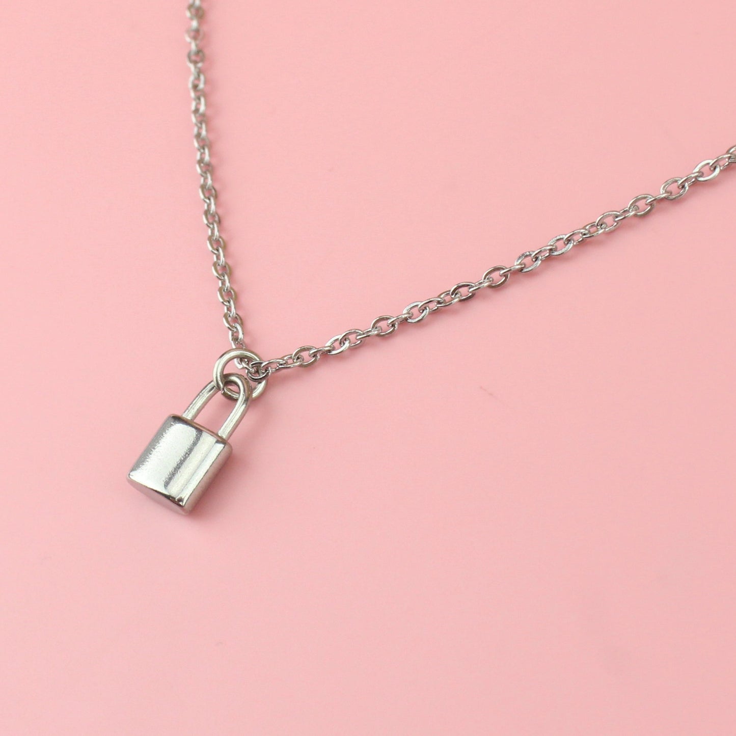 Dainty Padlock Necklace