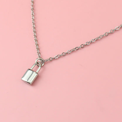 Dainty Padlock Necklace