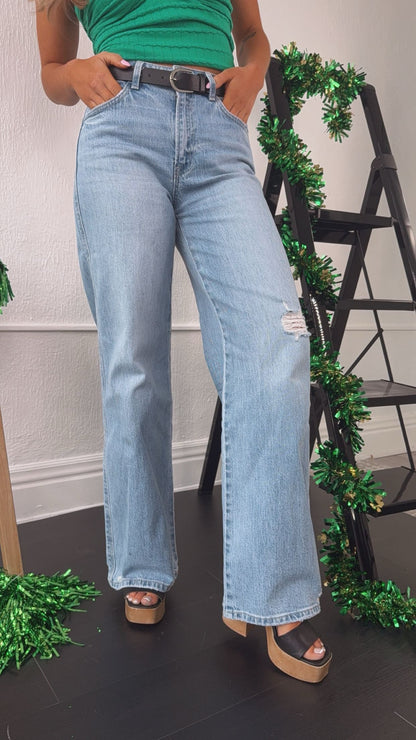 Knix High Rise Wide Leg Jean, VERVET