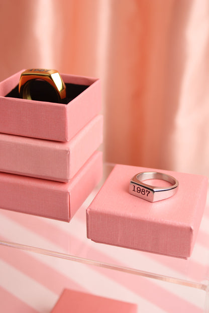 Customisable Birth Year Ring