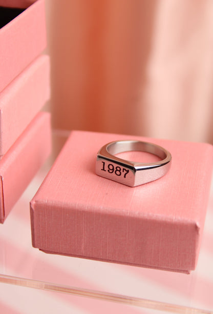 Customisable Birth Year Ring