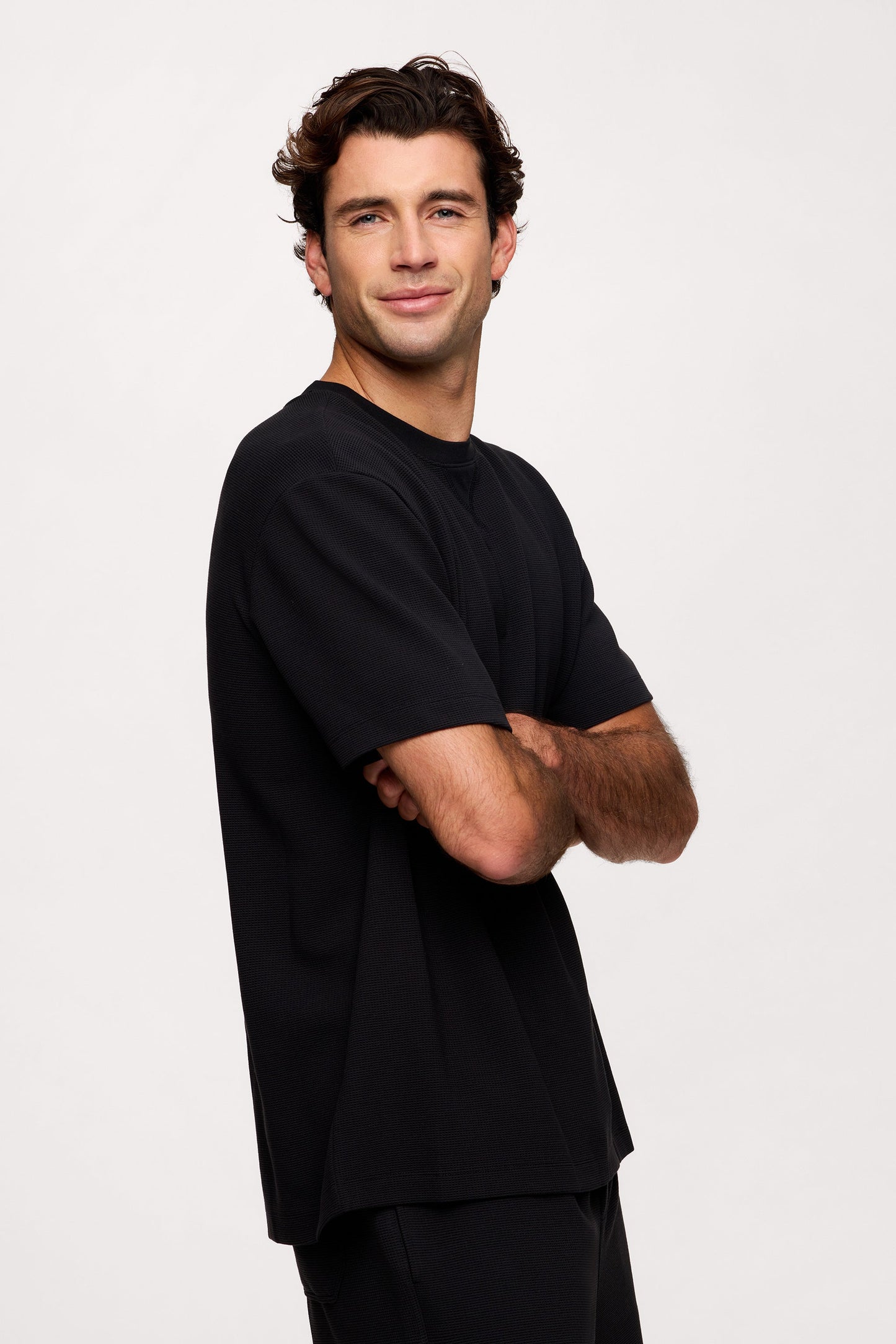 Performance Waffle T-Shirt | Black