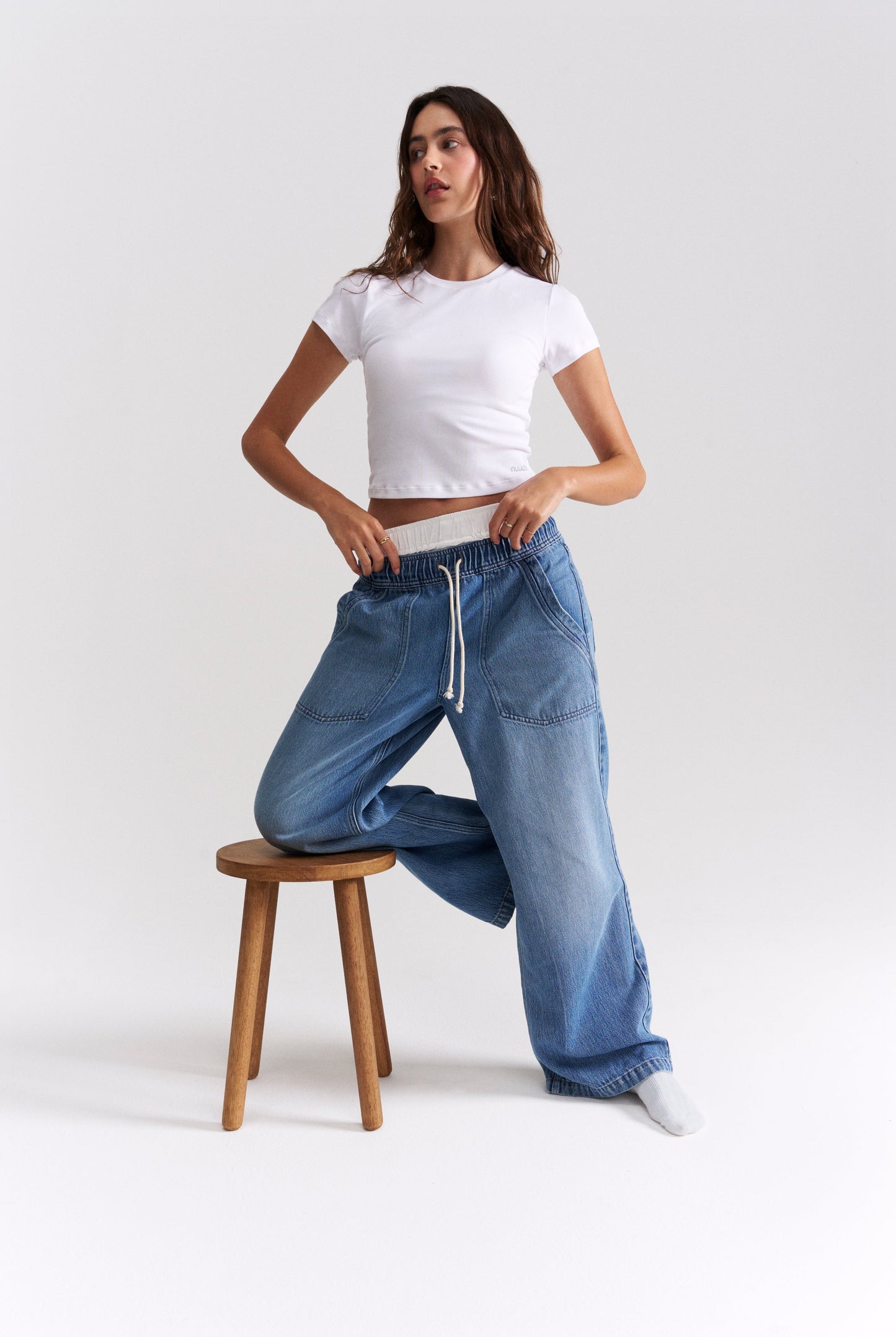 Pull-On Denim Pant | June