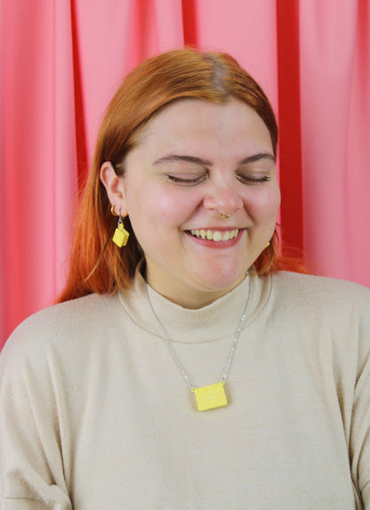 Custard Cream Biscuit Huggie Hoop Earrings