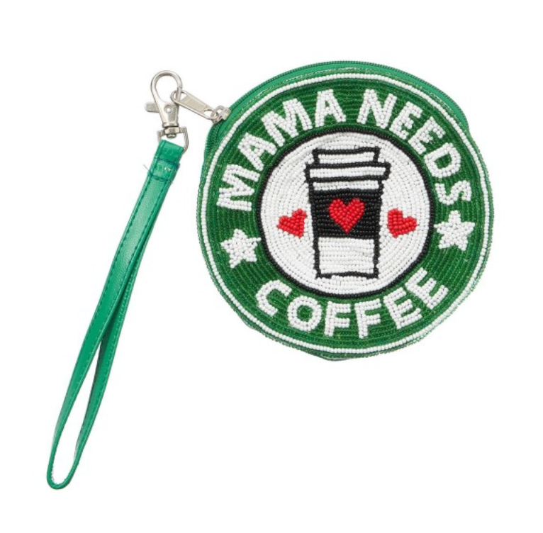Mama Needs Coffee Coin Pouch