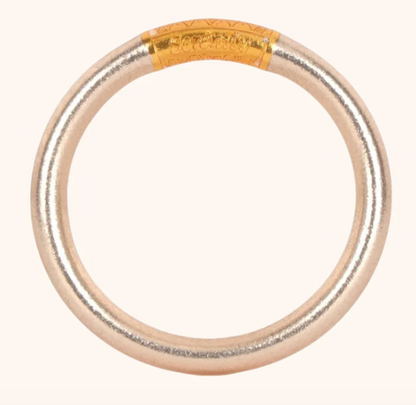 BuDhaGirl: Champagne Tzubbie All Weather Bangle-(awb)- Serenity Prayer