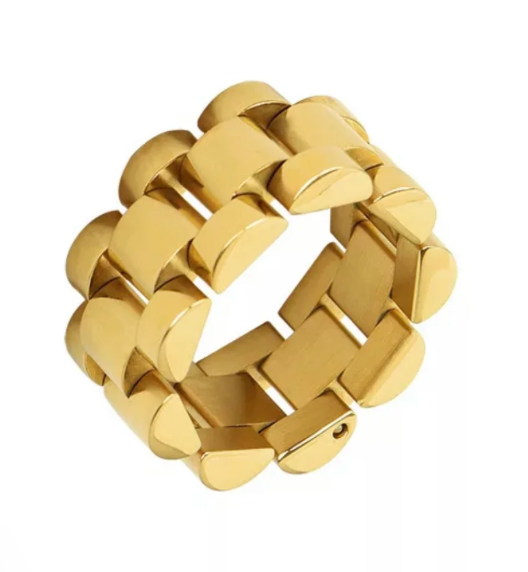 Gold Chain Ring, Gold