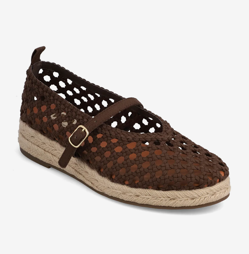 Ella Woven Mary Jane, Brown