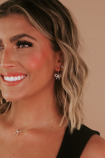 Gold Bow Earrings