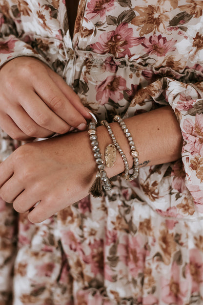 Level Up Bracelet Stack, Taupe