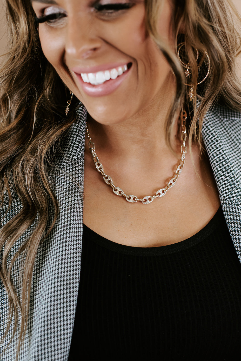 Chain Link Necklace, Gold