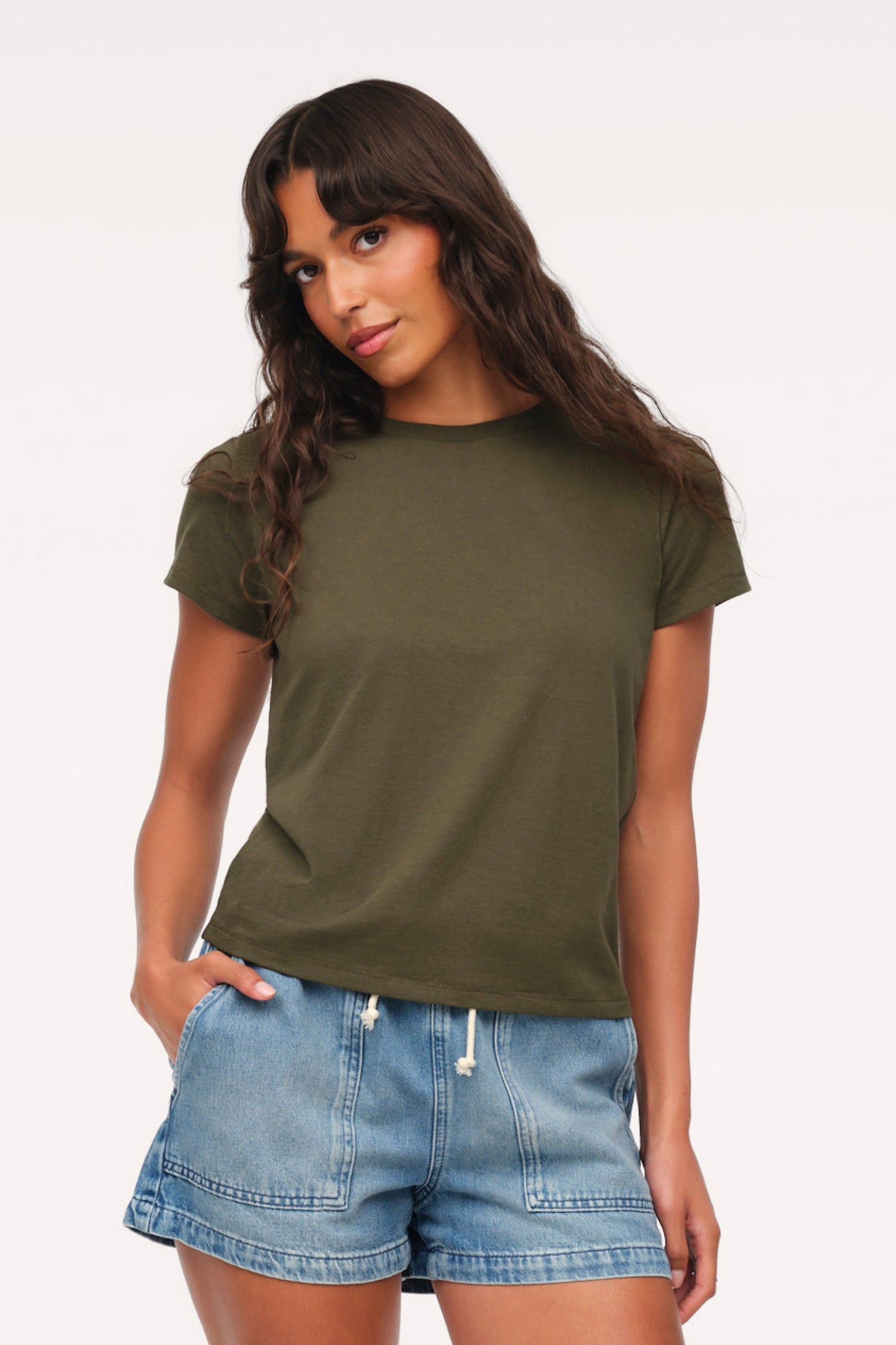 Perfect Tee | Darkest Olive