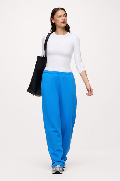 Core Fleece Wide Leg Sweatpant | Cobalt