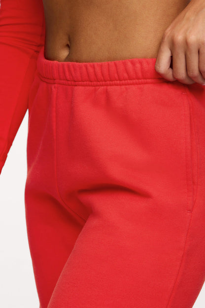 Core Fleece Wide Leg Sweatpant | Chili