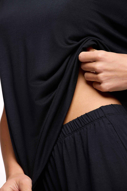 Boyfriend Pajama Tee | Black