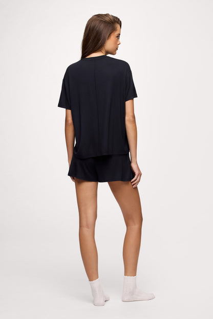 Boyfriend Pajama Tee | Black