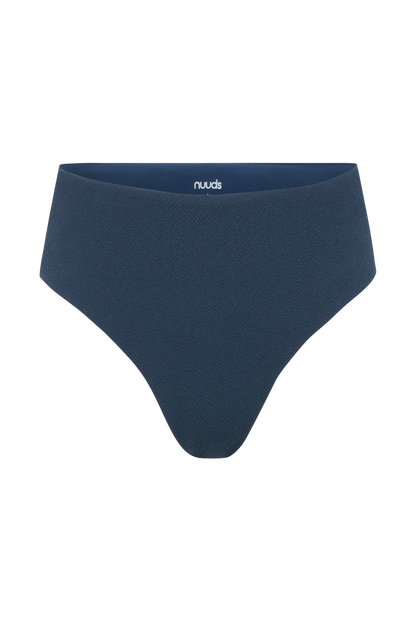 High Waist Bikini Bottom | Crispy Navy