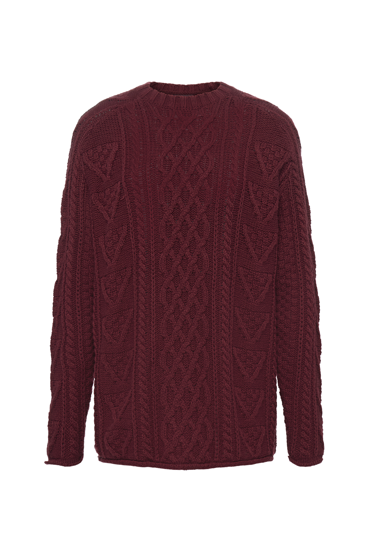 Heritage Cable Sweater | Ruby