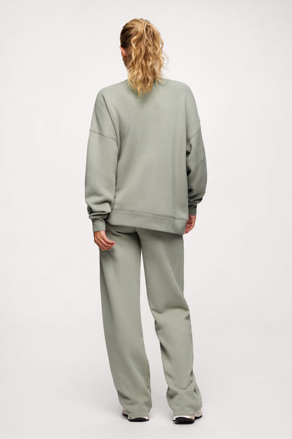 nuuds Varsity Oversized Crew | Pistachio