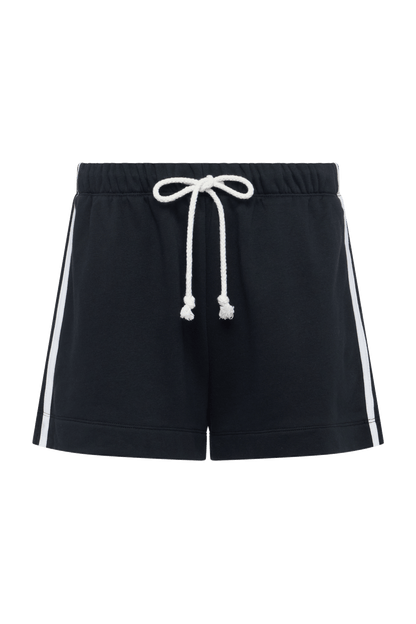 French Terry Track Short | Black