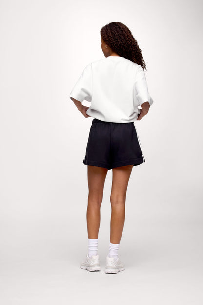 French Terry Track Short | Black