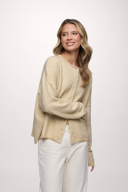 Cozy Knit Boxy Cardigan
