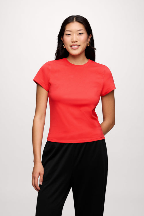 Shrunken Tee | Hibiscus