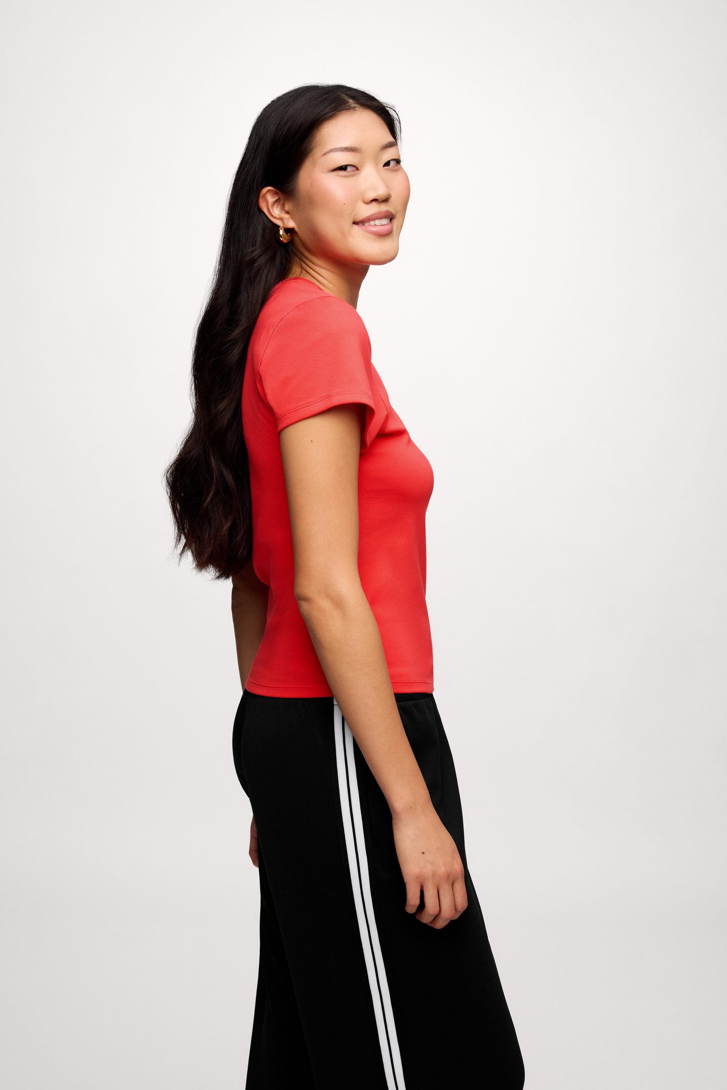 Shrunken Tee | Hibiscus