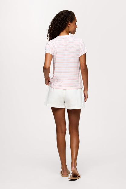 Perfect Tee | Blush Stripe