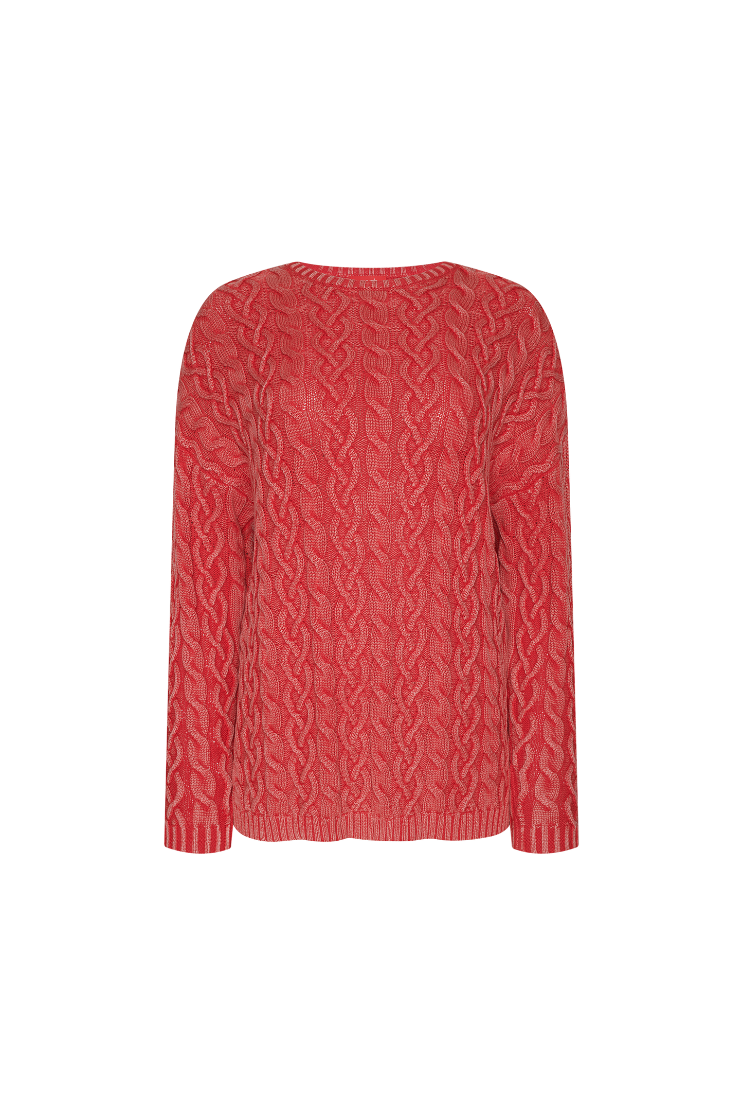 Lightweight Cable Sweater | Cayenne