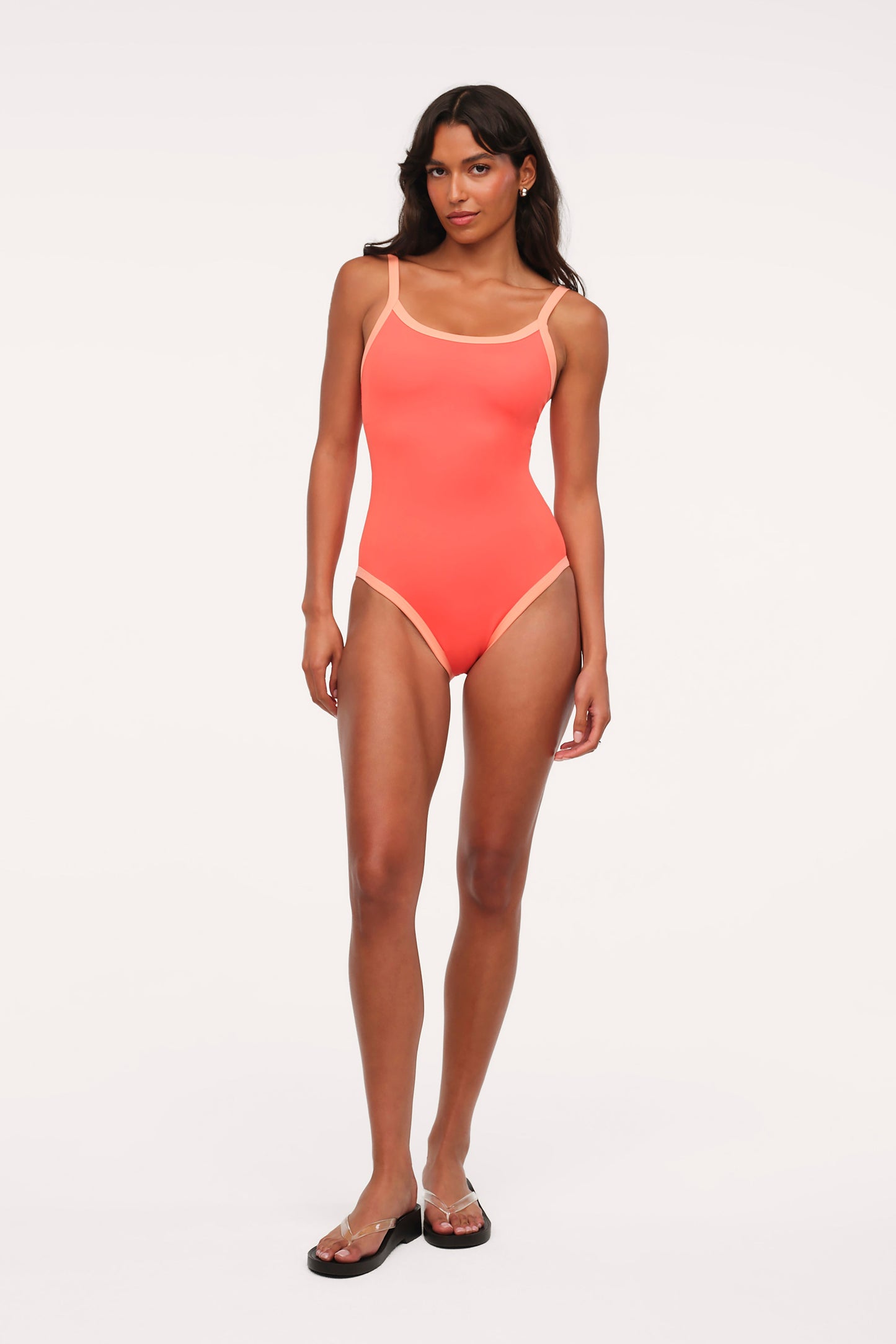 Scoop Neck One Piece | Papaya