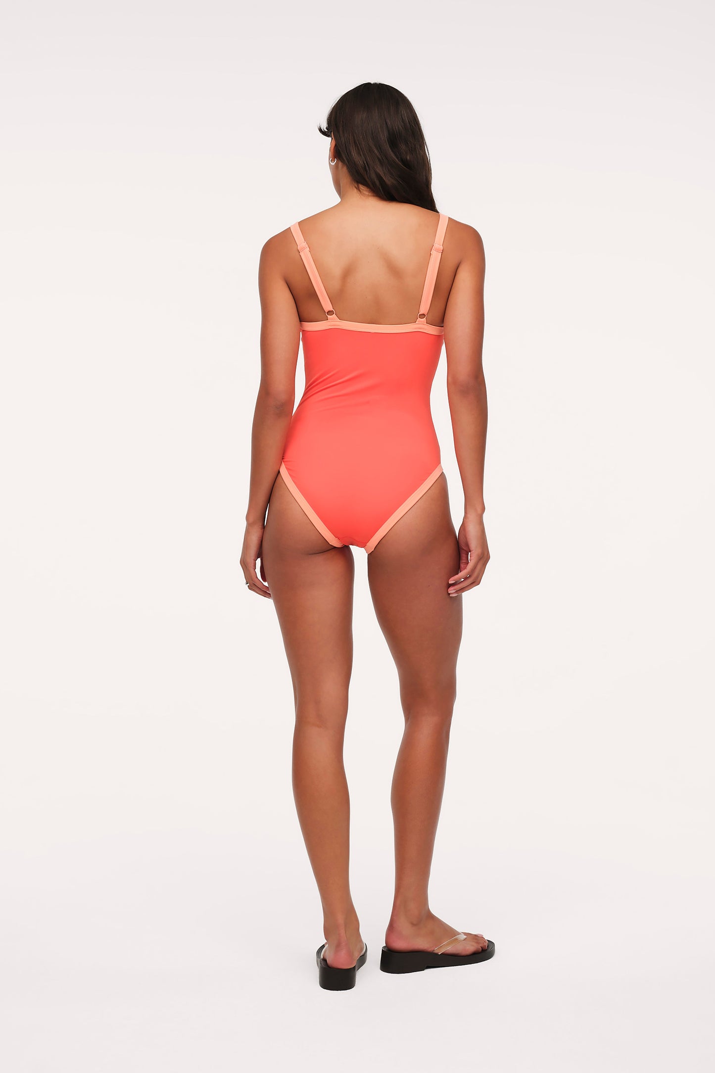 Scoop Neck One Piece | Papaya