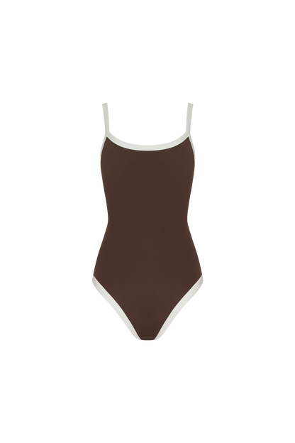 Scoop Neck One Piece | Espresso
