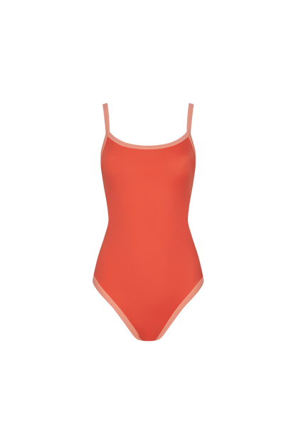 Scoop Neck One Piece | Papaya