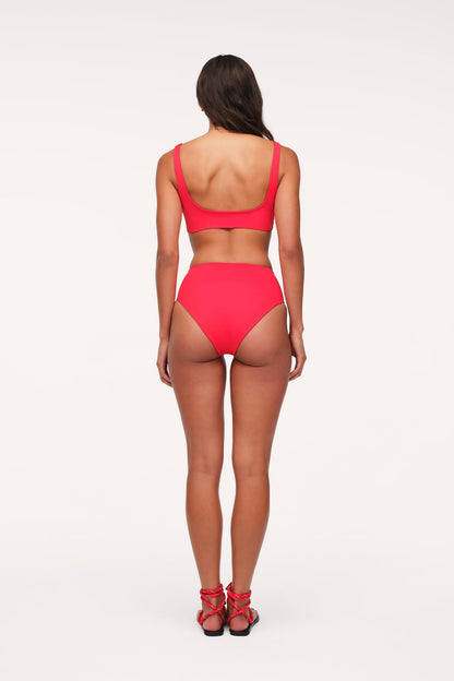 Plunge Bikini Top | Smooth Cayenne
