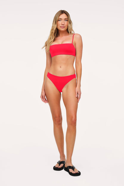 Bandeau Bikini Top | Smooth Cayenne