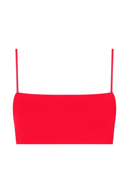 Bandeau Bikini Top | Smooth Cayenne