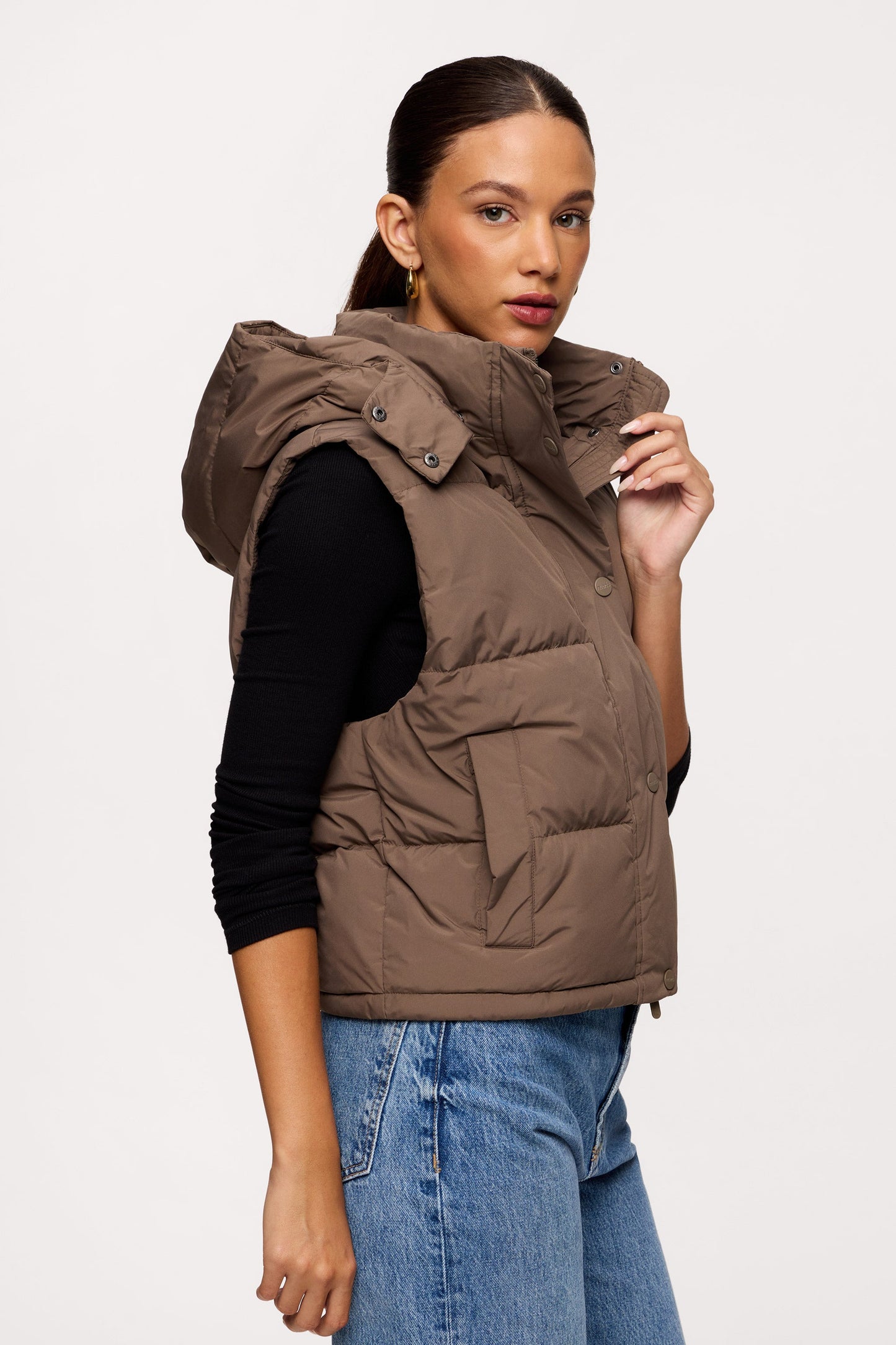 Peak Puffer Vest | Mocha