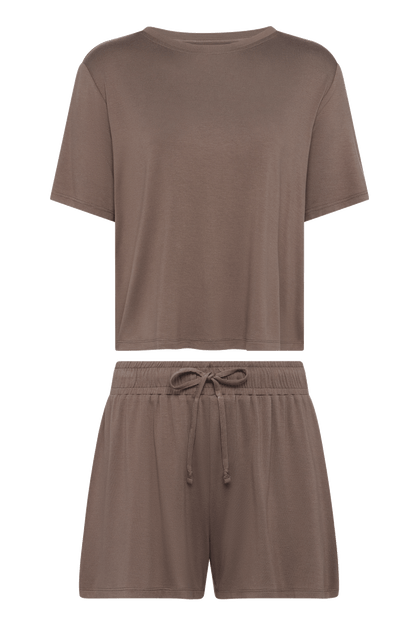 Pajama Short Set | Mocha