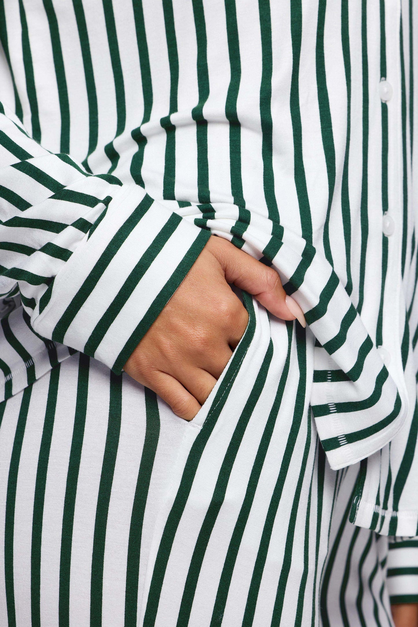 Button Front Pajama Set | Hunter