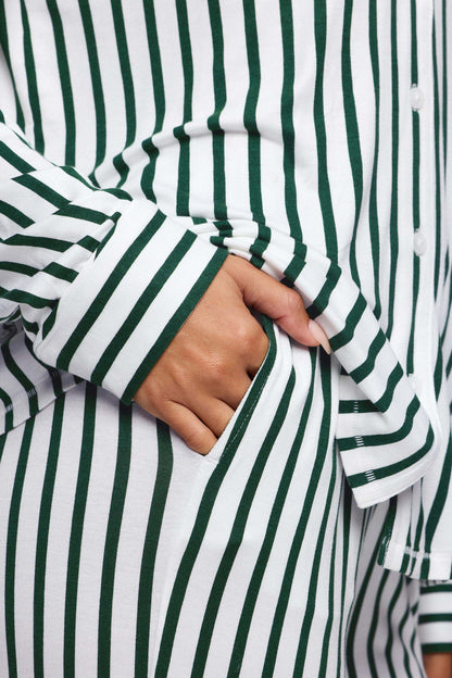 Button Front Pajama Set | Hunter