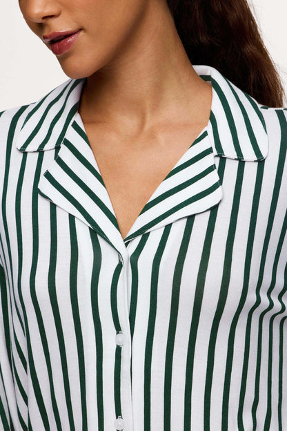 Button Front Pajama Set | Hunter