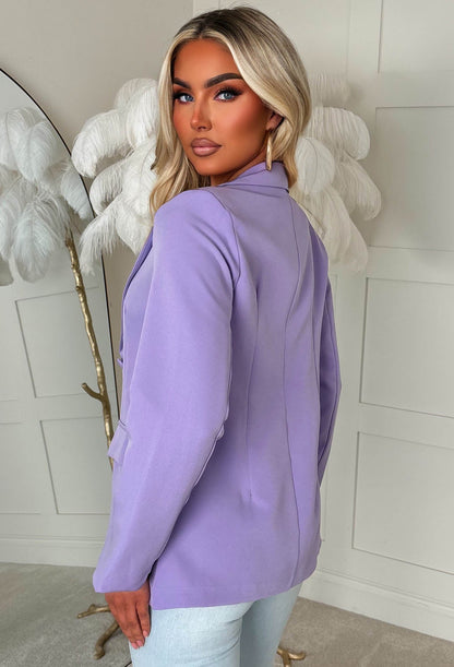 Babe Essential Lilac Fitted Blazer
