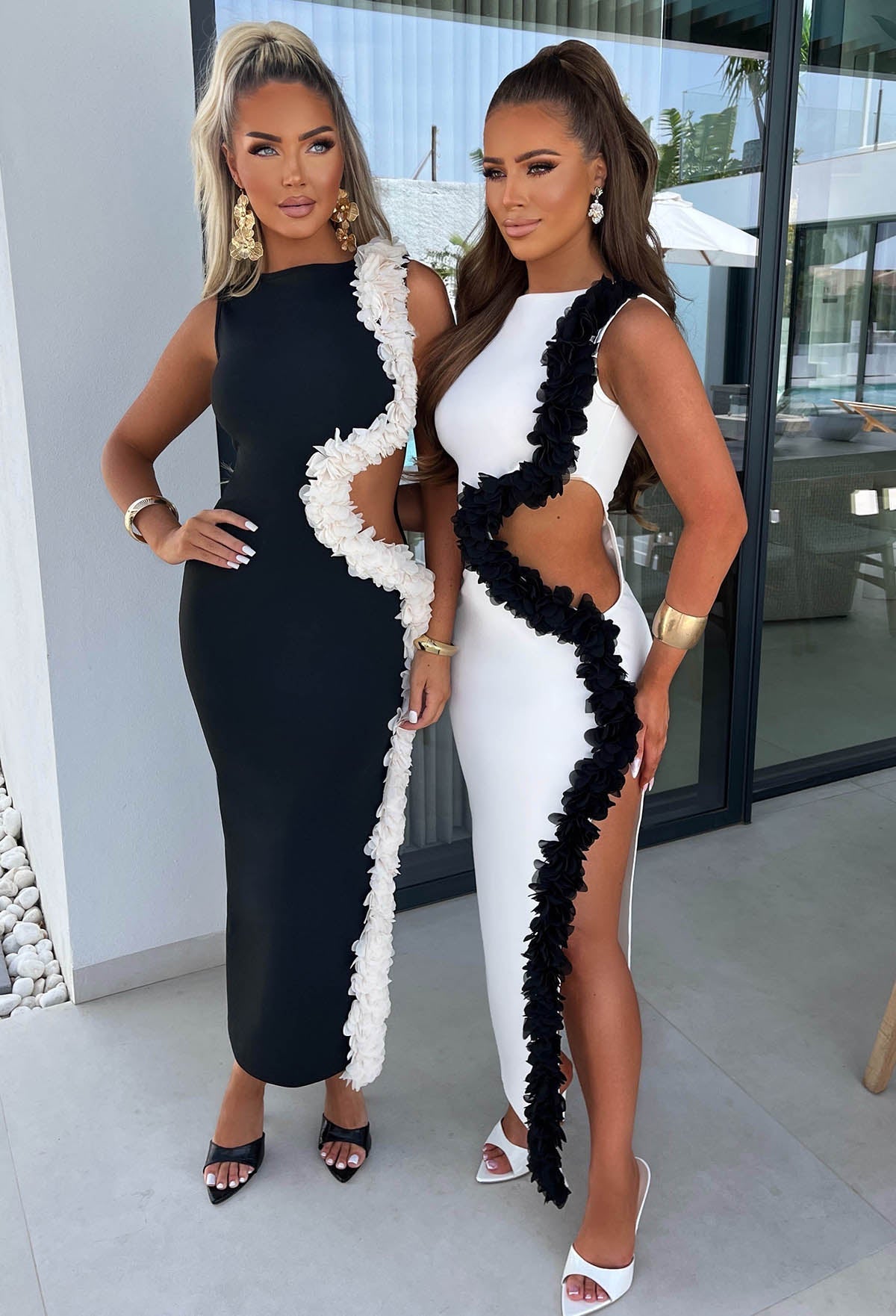 Billion Dollar Bae Black Cut Out Maxi Dress