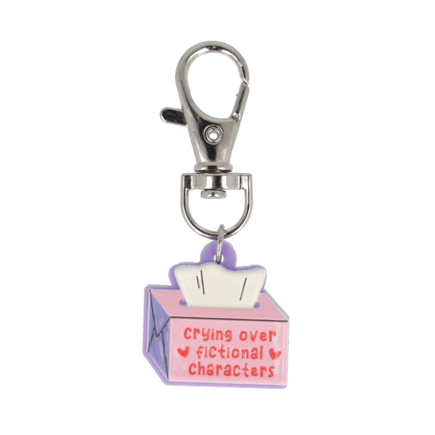 Crying Over Fictional Characters Keyring/Bag Charm