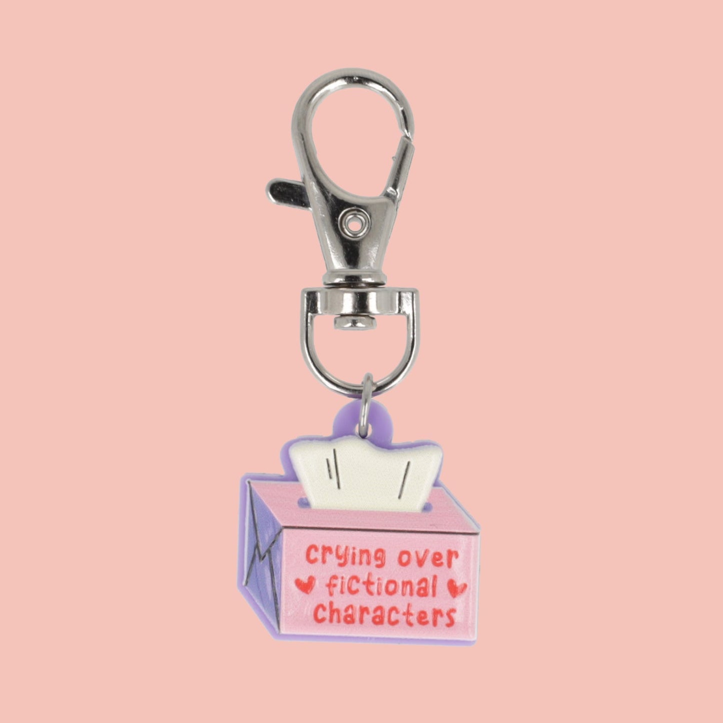 Crying Over Fictional Characters Keyring/Bag Charm