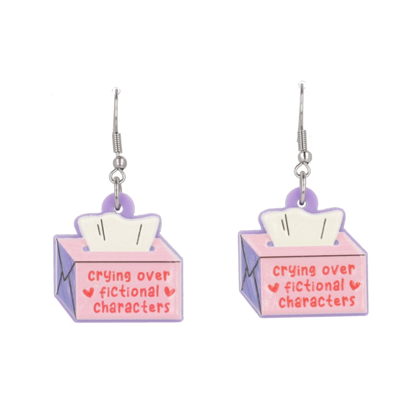 Crying Over Fictional Characters Earrings