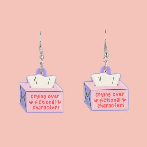 Crying Over Fictional Characters Earrings